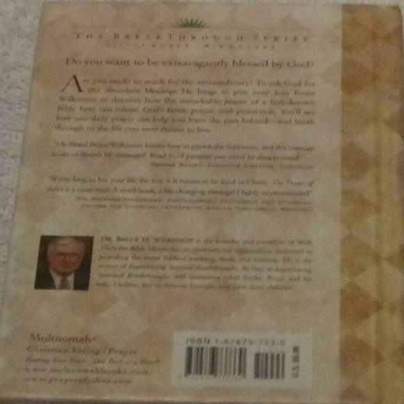The Prayer Of Jabez Breaking Through to the Blessed Life By Bruce Wilkinson - Picture 2 of 4